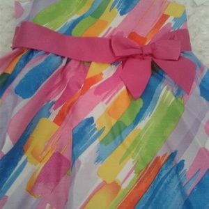 Girls 2 pc watercolor dress